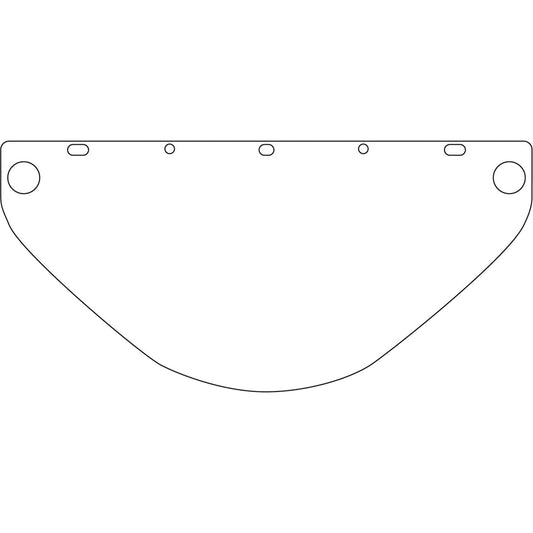 Dynamic™ Universal Fit Safety Visor, Polycarbonate, Clear Tint