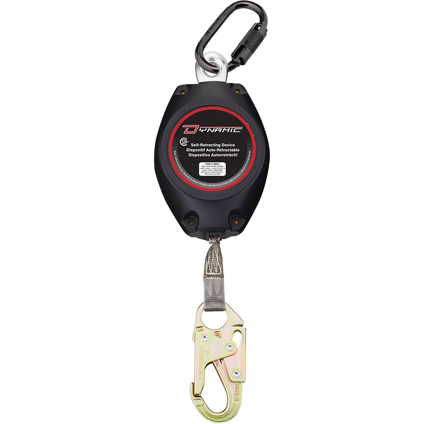 Dynamic™ Self-Retracting Lifeline, 20', Dyneema®, Swivel