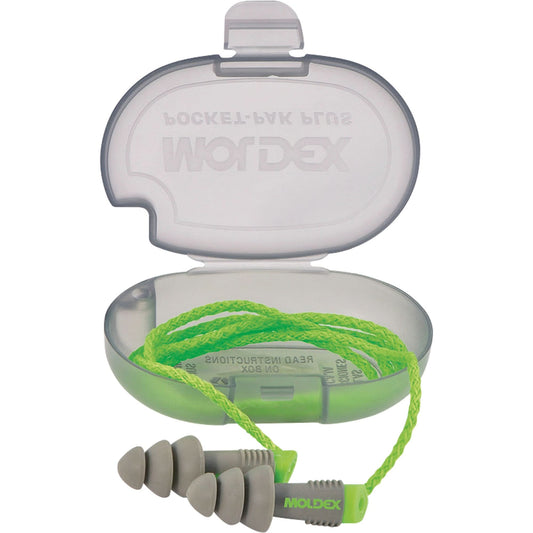Alphas™ Reusable Earplugs, Corded, Bulk - Plastic Case, 27 dB NRR, One-Size