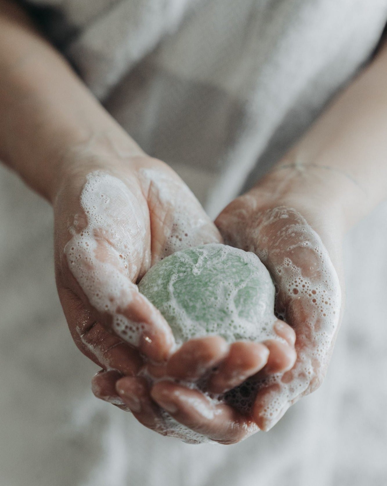Shampooing solide | Menthe poivrée + Eucalyptus