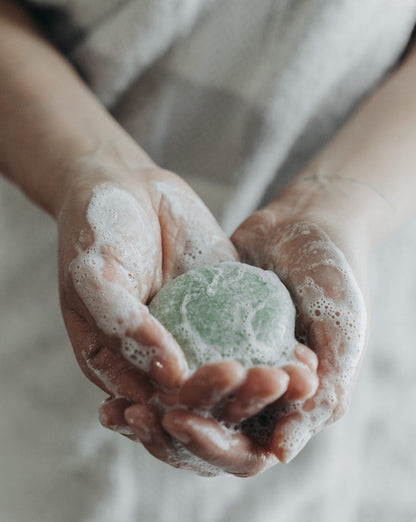 Shampooing solide | Menthe poivrée + Eucalyptus