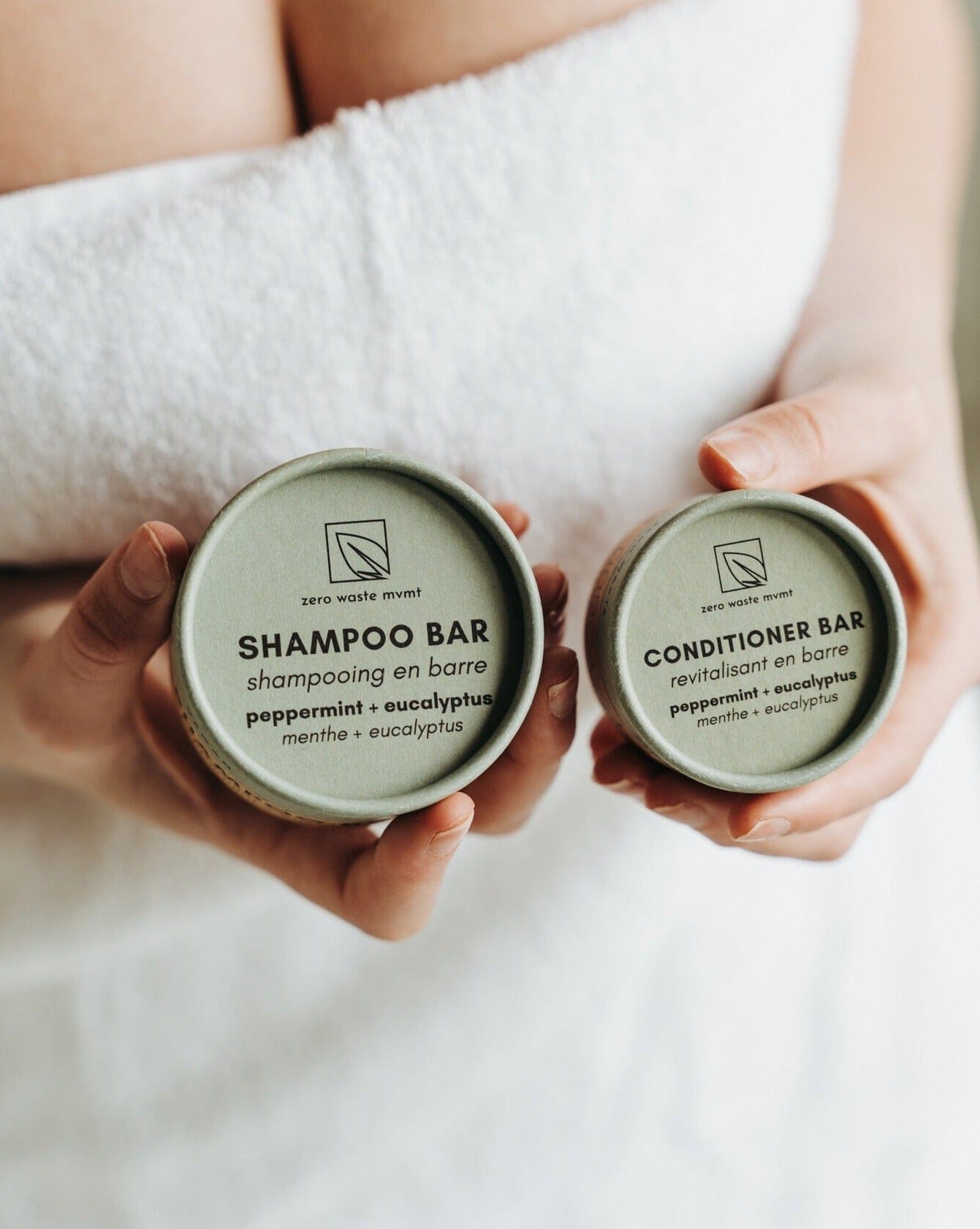 Shampooing solide | Menthe poivrée + Eucalyptus