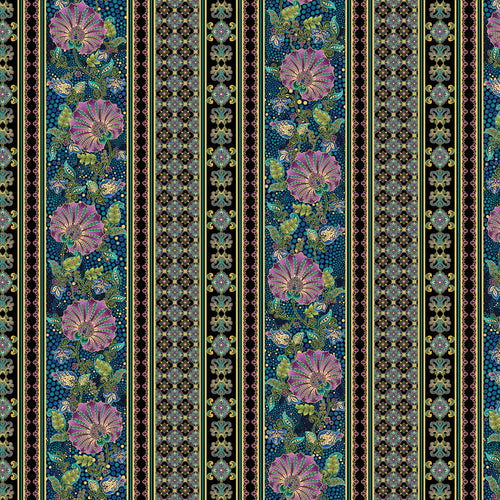 Shangri La by  Painted Sky Studio - Stripe Black/Multi