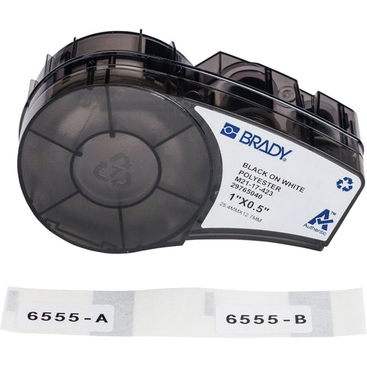 Harsh Environment Multi-Purpose Labels with Ribbon, Black