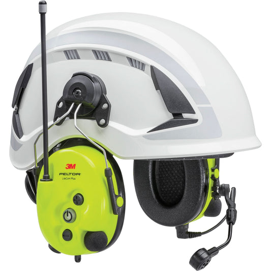 Casque PELTOR™ LiteCom Plus, avec fixation sur casque de sécurité