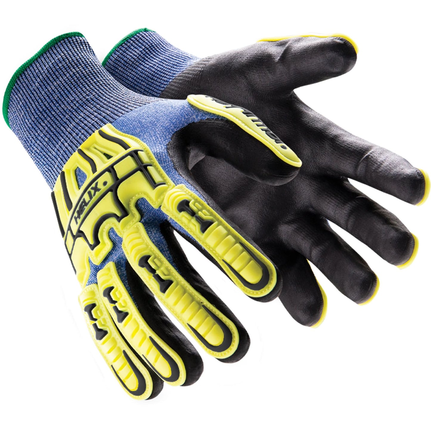 Helix® 3016 Impact Gloves, 10/X-Large, HPPE Palm, Elastic/Knit Wrist Cuff