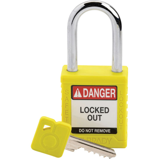 Cadenas de consignation compact, cadenas de sécurité, à clé différente, nylon, largeur de 1-1/2 po