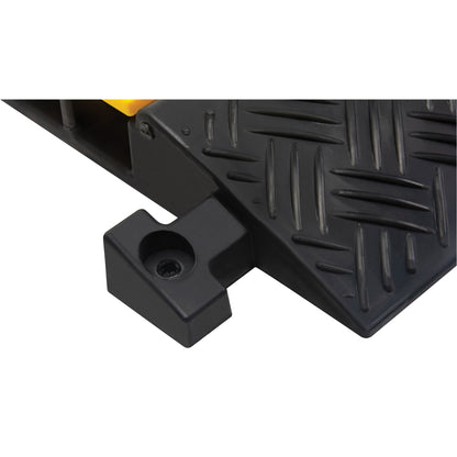 Polyurethane Cable Protector, 3 Channels, 35.43" L x 19.69" W x 3" H