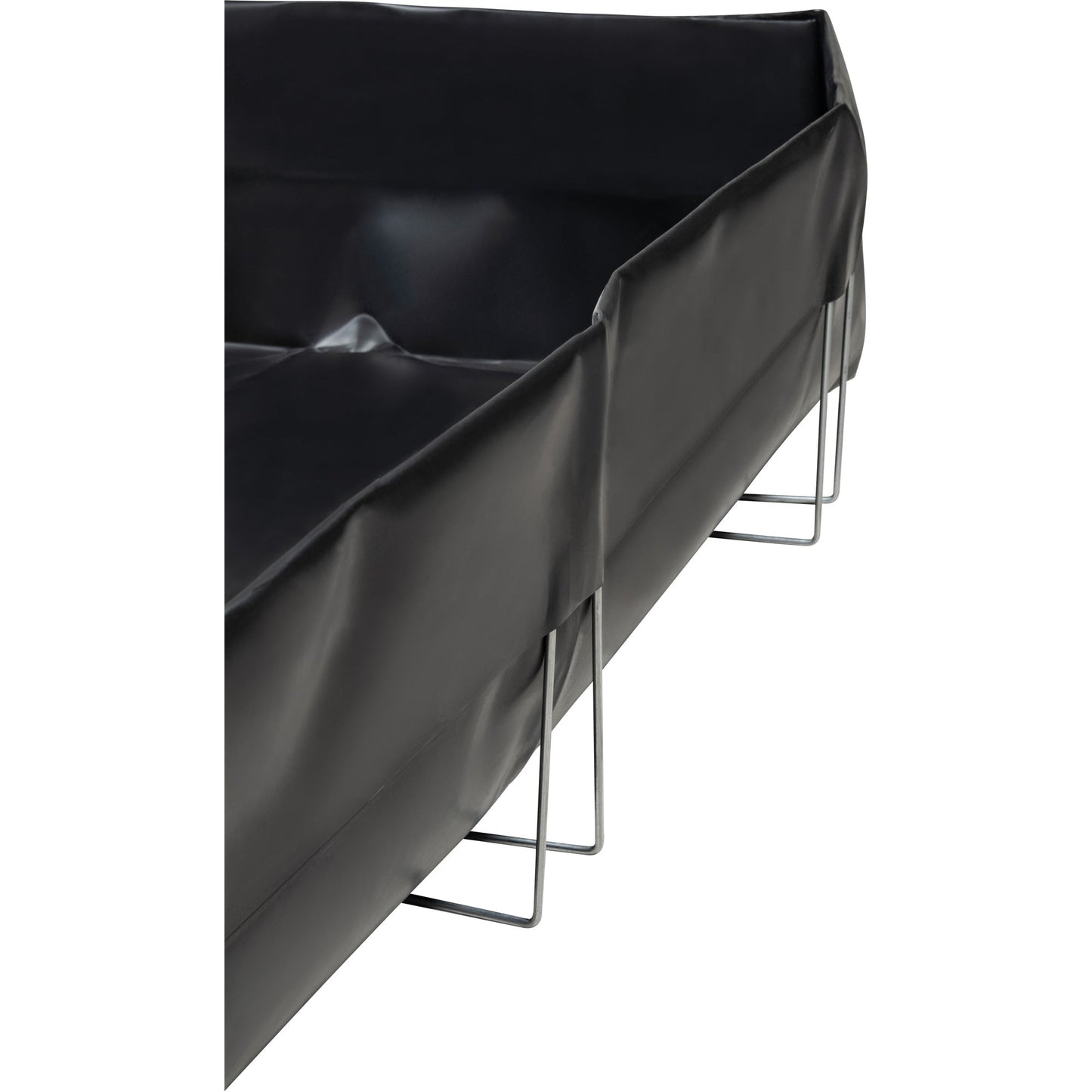 Wire Bracket Berm, 268 US gal. Capacity, 6' W x 8' L x 12" H, L-Bracket