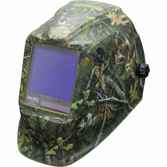 Casque de soudage VIKING™ 3350 White Tail Camo™, surface de visualisation de 9,5 cm L x 8,5 cm l, plage d'obscurcissement 5 - 13