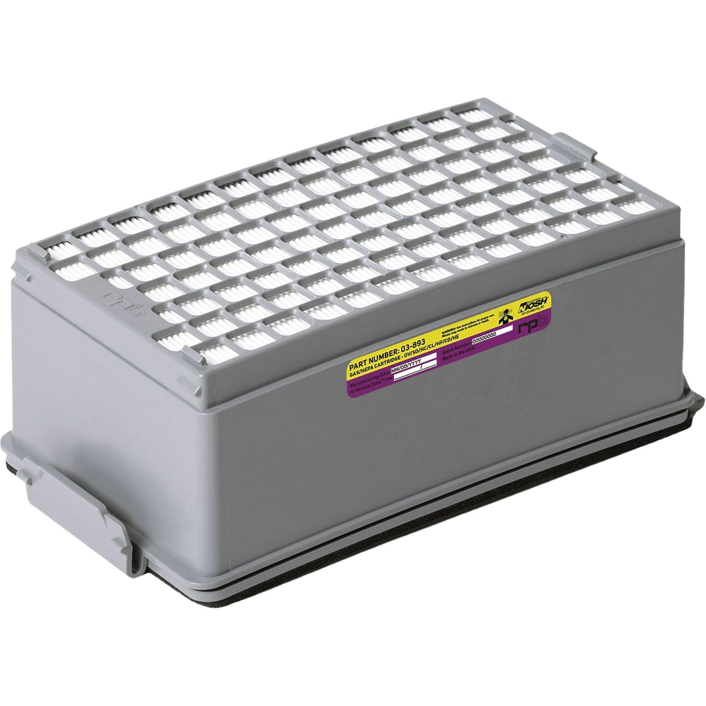 PX5 Combination HEPA OV/AG Gas Cartridge, Acid Gas/Multi Gas/Organic Vapour