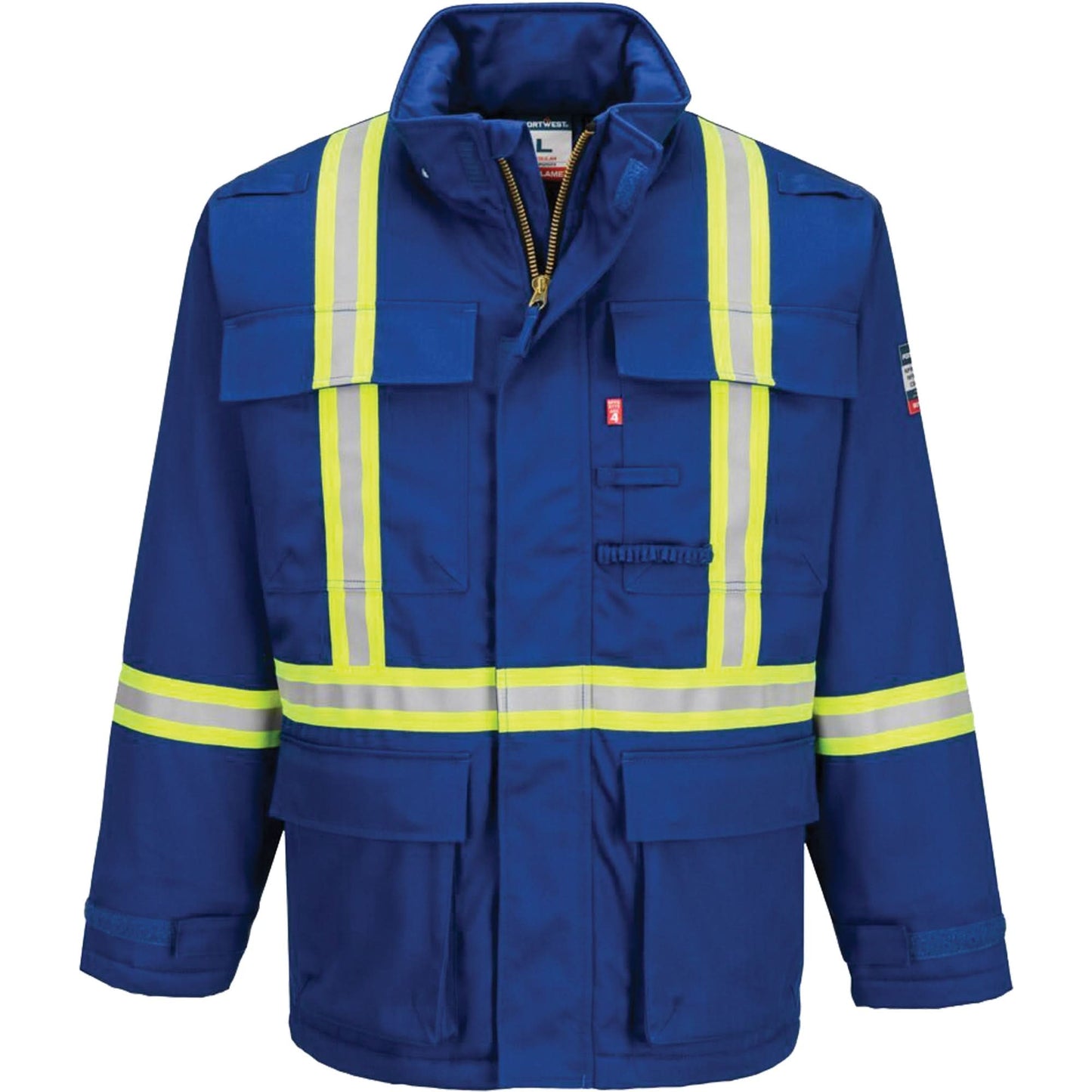 Bizflame® 88/12 Insulated Winter Parka, Blue, X-Large