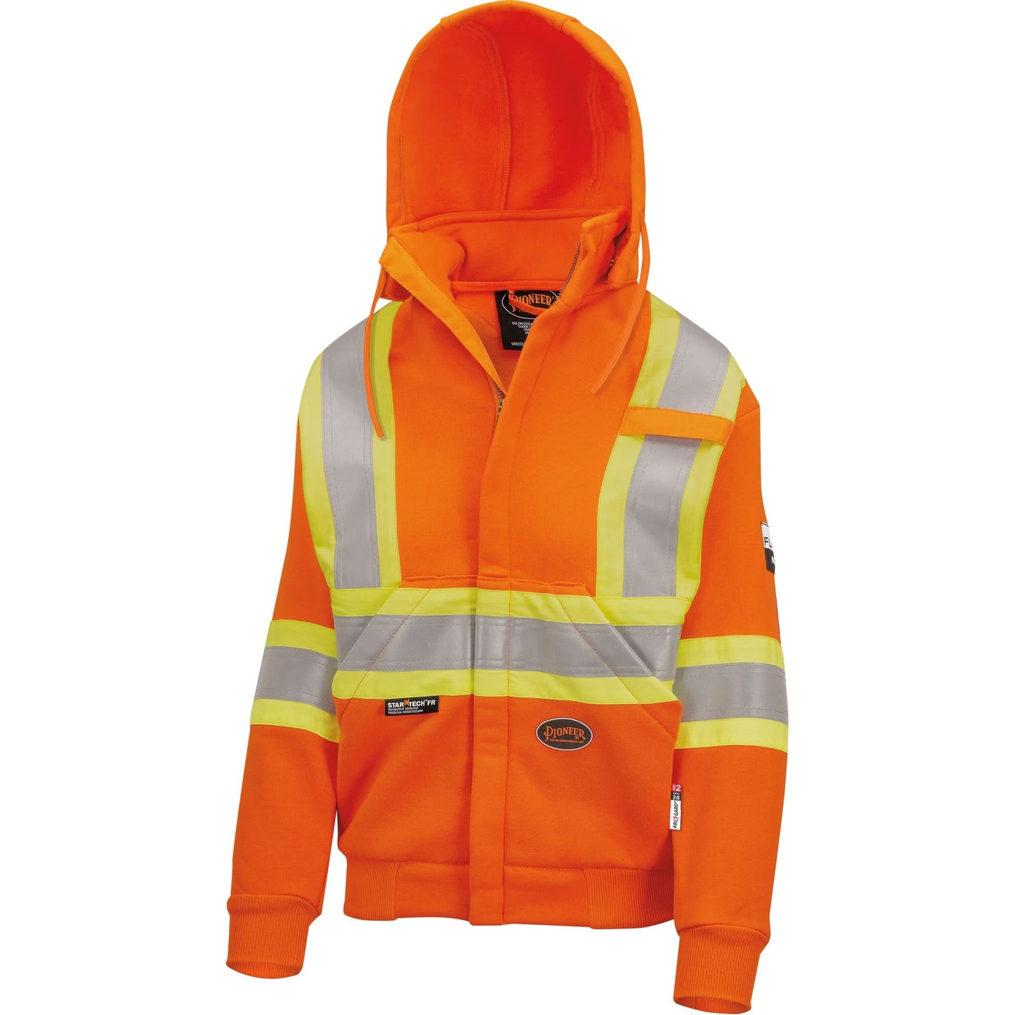 Heavyweight Safety Hoodie, Women's, X-Small, High Visibility Orange