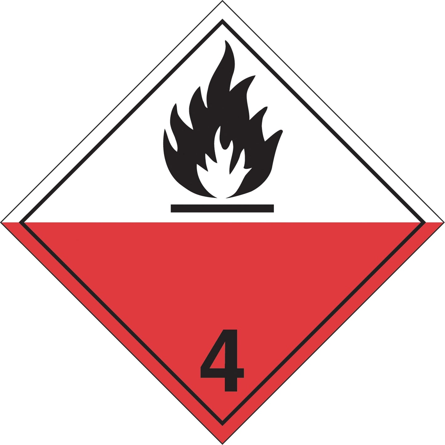 Spontaneous Combustibles TDG Placard, Aluminum