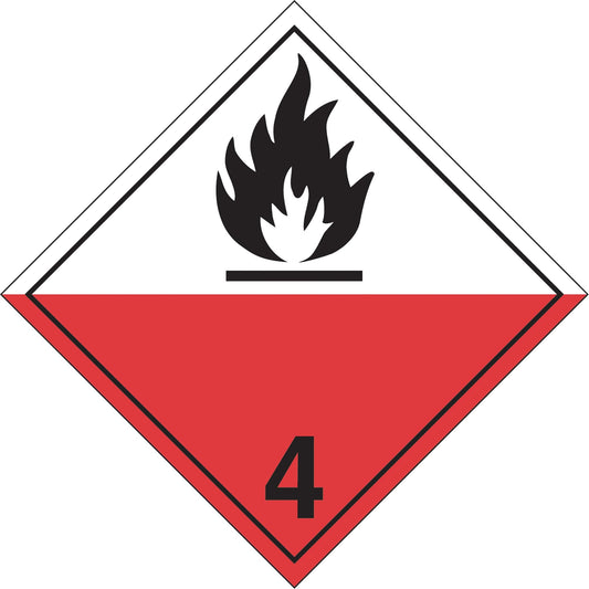 Spontaneous Combustibles TDG Placard, Aluminum