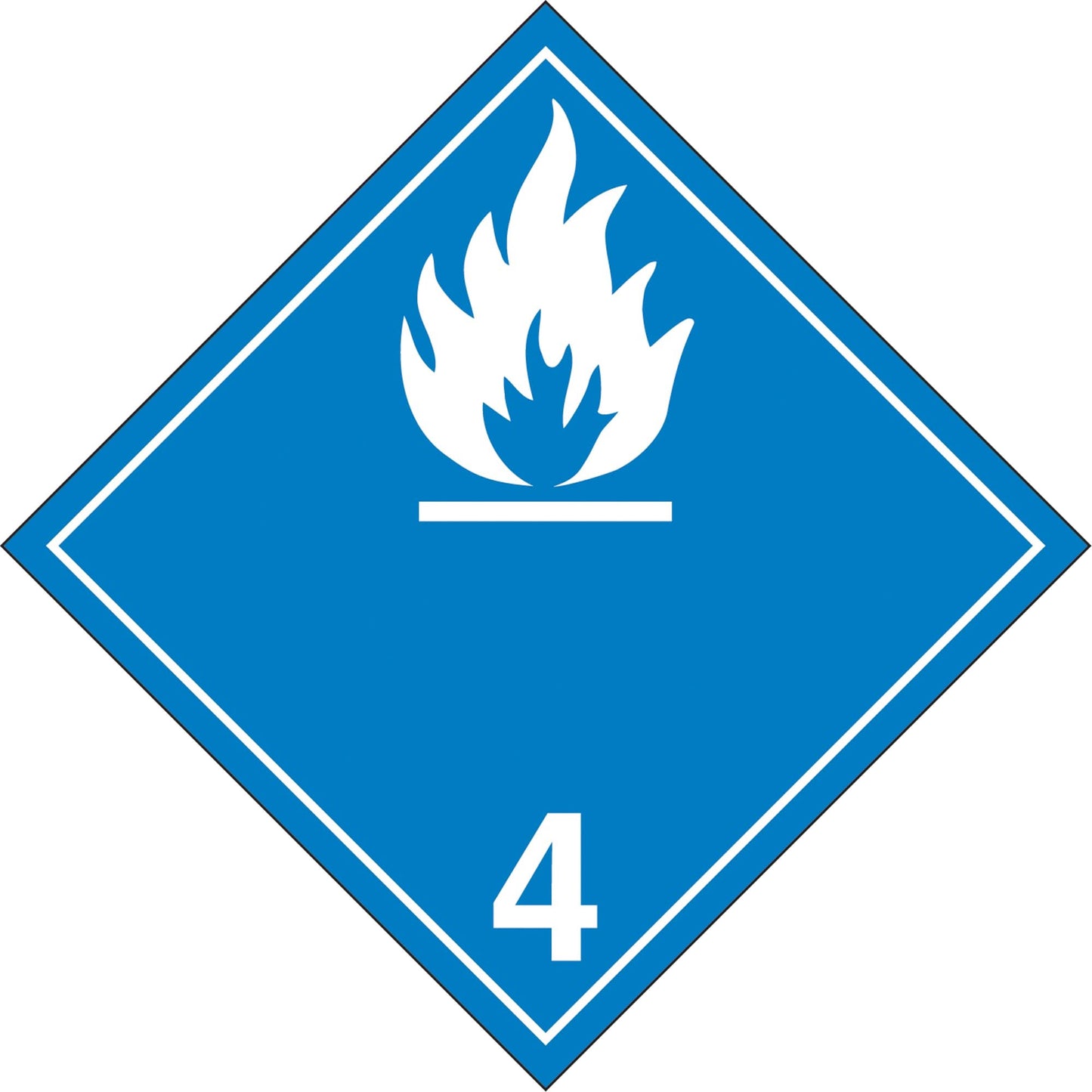 Water Reactive Substances TDG Placard, Aluminum