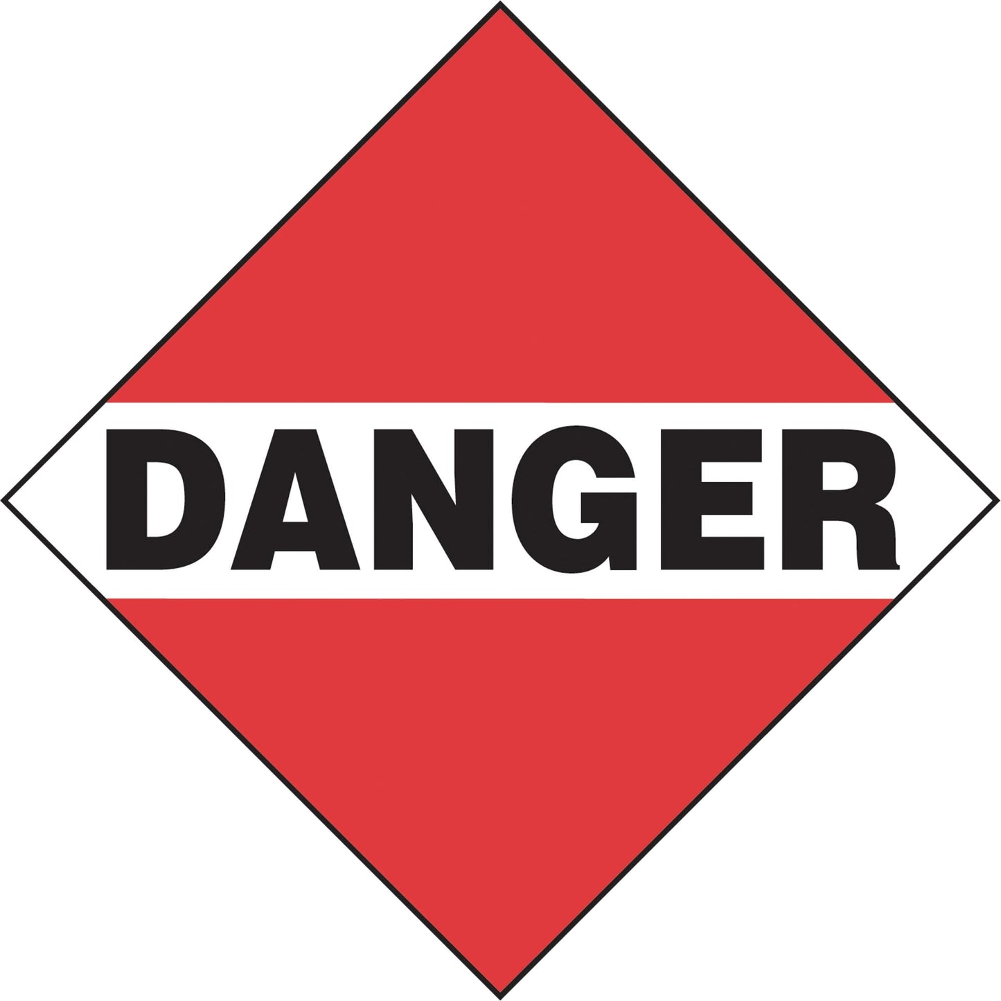 Danger Mixed Load TDG Placard, Aluminum