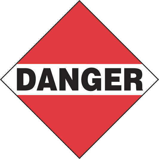 Danger Mixed Load TDG Placard, Aluminum