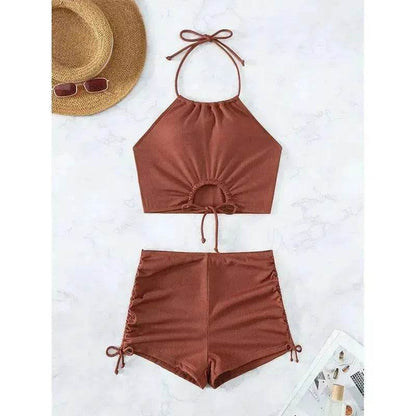 Sling Split Swimsuit Women's Boxer