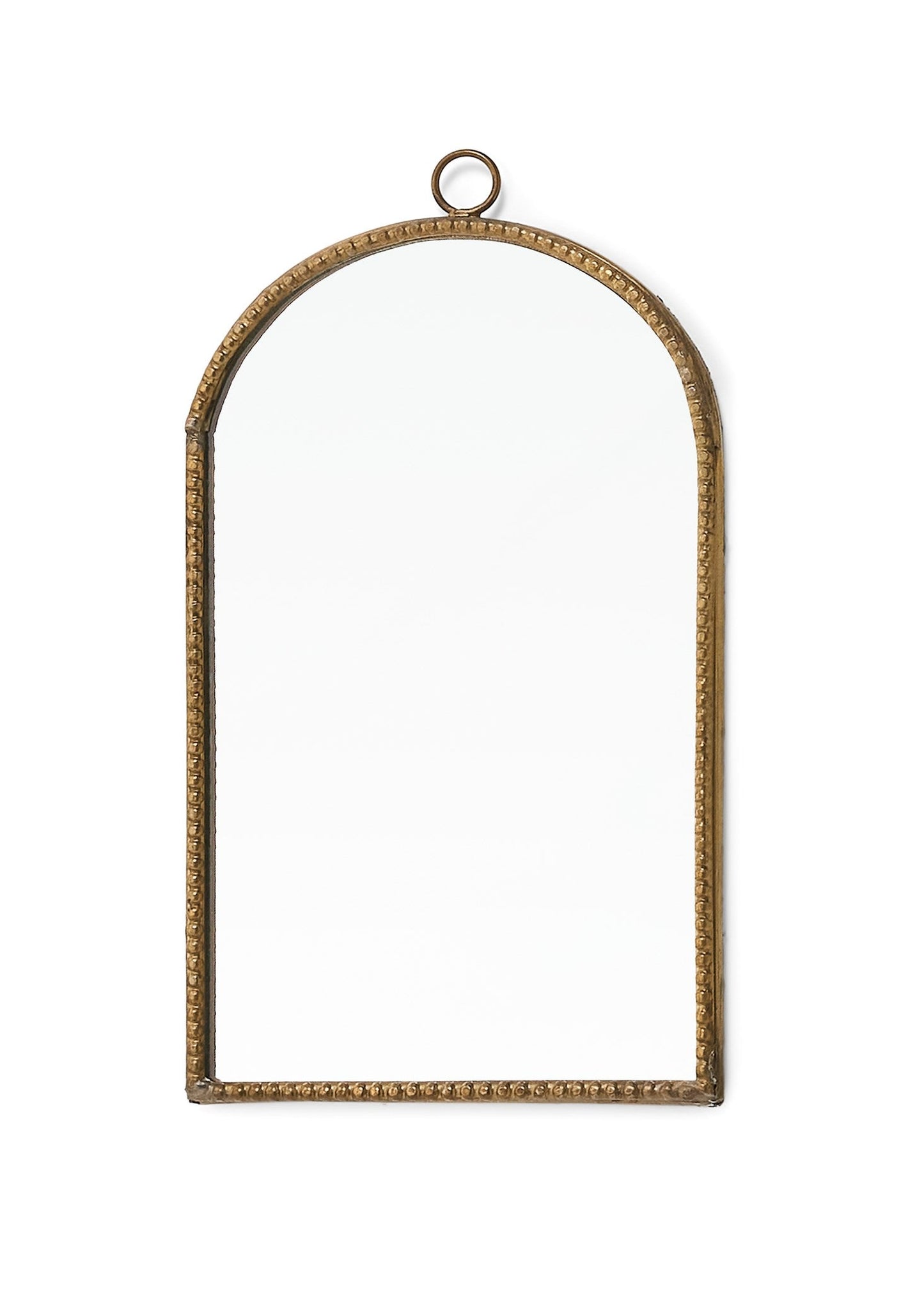 Small Arch Iron Mirror – Aged Antique