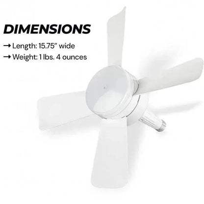 Smart Socket Light Fan With Remote Adjustable Screw Mouth Intelligent Remote Control Integrated LED Fan Light