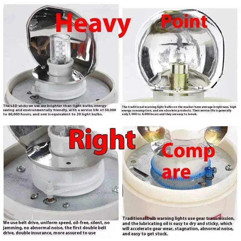 Smart Warning Light LTE-1101J Sound And Light Alarm Rotation for Factories, Workshops, Machine tools, Security rooms, and Traffics.