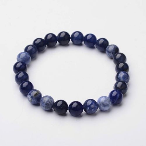 Sodalite Gemstone Bead Bracelet | The Stone of Communication