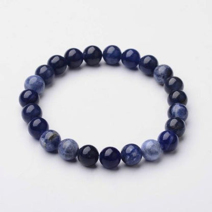 Sodalite Gemstone Bead Bracelet | The Stone of Communication