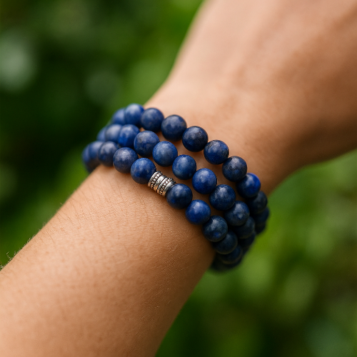 Sodalite Gemstone Bead Bracelet | The Stone of Communication