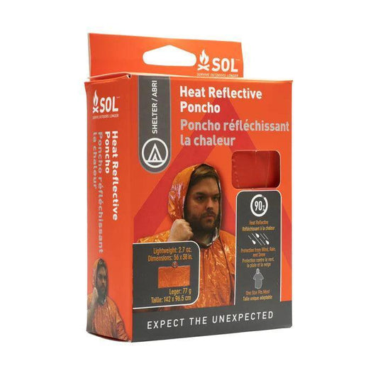 Poncho réfléchissant la chaleur SOL