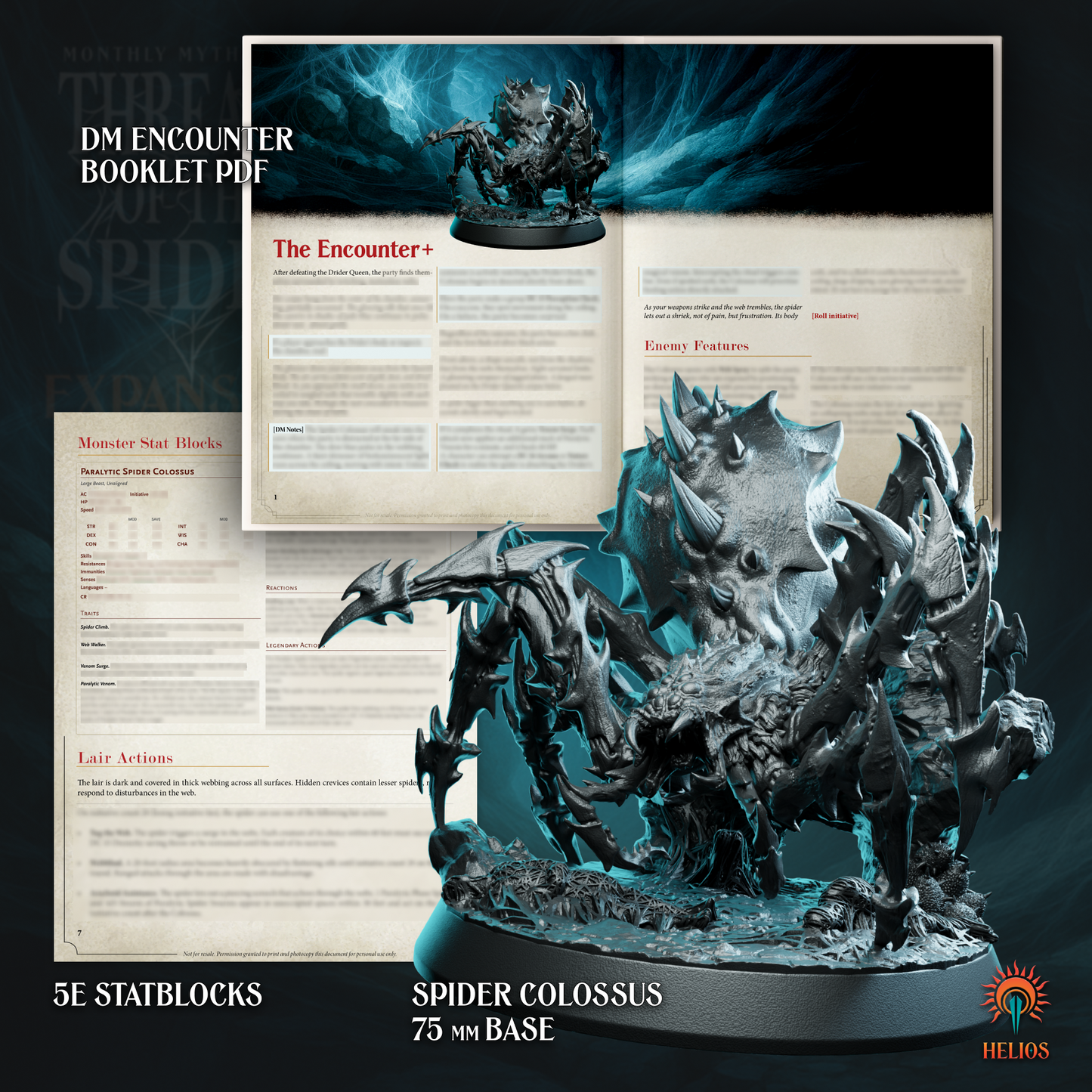 Spider Colossus Miniature | 5e Boss Expansion + Statblock