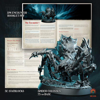 Spider Colossus Miniature | 5e Boss Expansion + Statblock