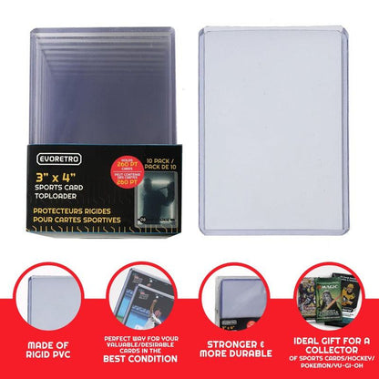 Sports Card Top Loaders EVORETRO Protectors 260 PT