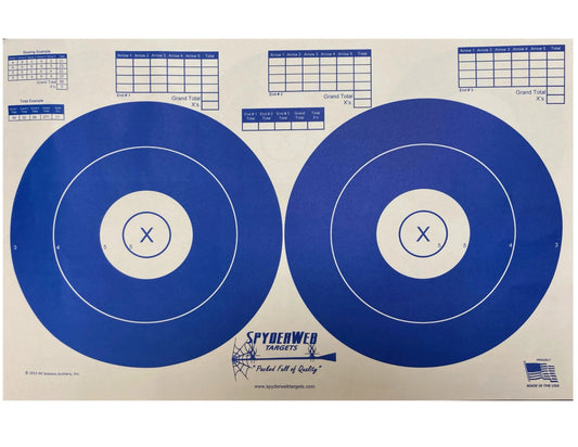 Cible réversible en papier SpyderWeb Archery