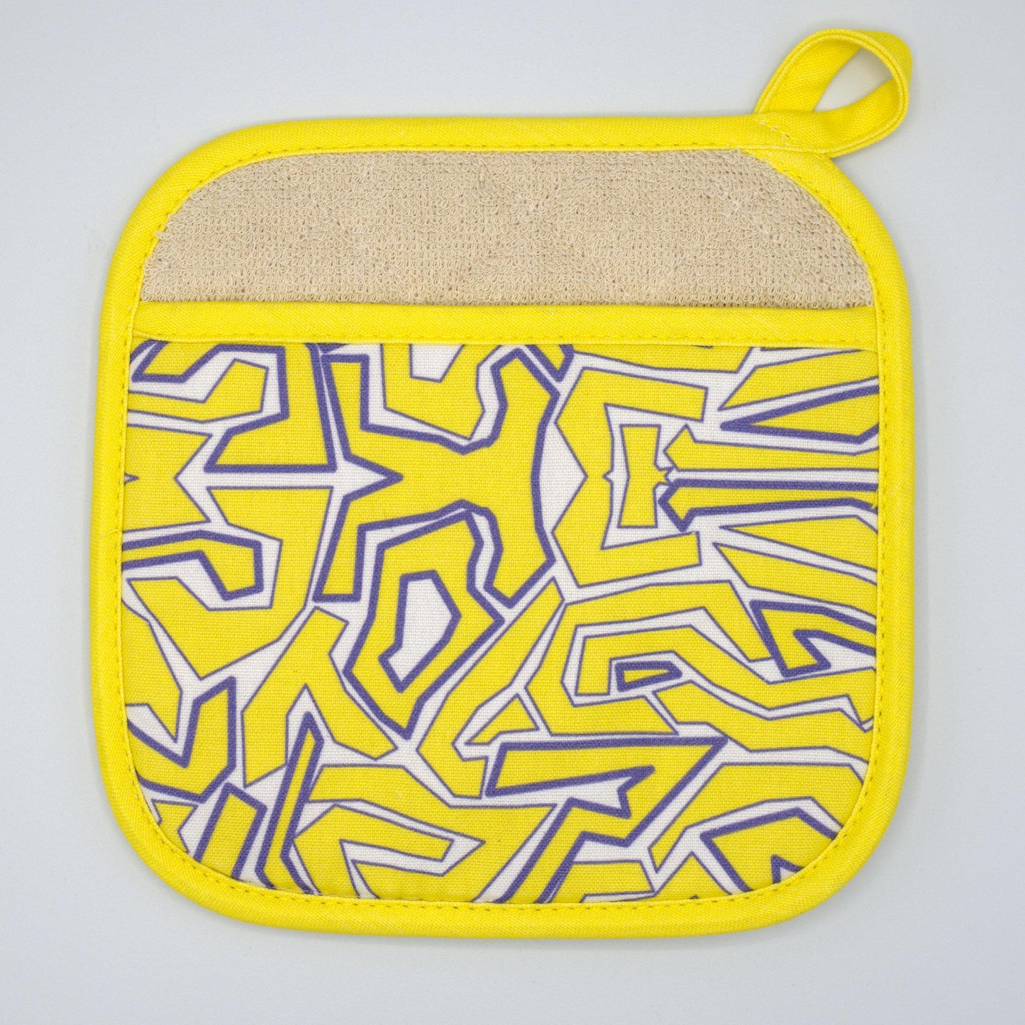 Squiggles: Fun Cotton Oven Mitt and Pot Holde