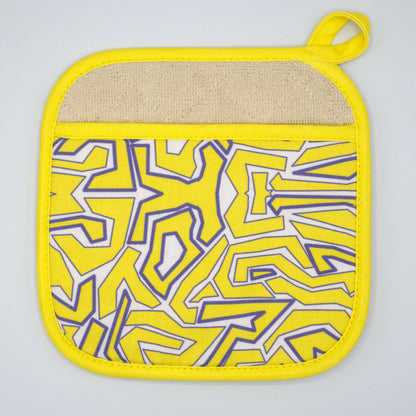 Squiggles: Fun Cotton Oven Mitt and Pot Holde
