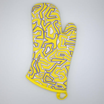 Squiggles: Fun Cotton Oven Mitt and Pot Holde