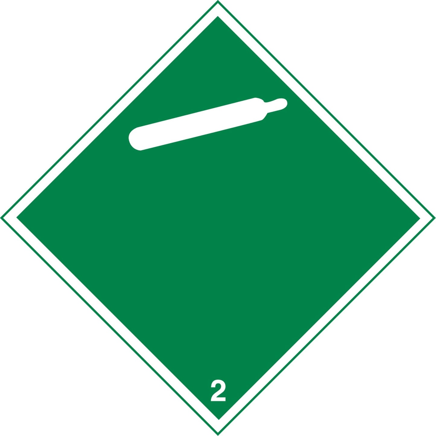 Non-Toxic Gas TDG Placard, Adhesive Vinyl