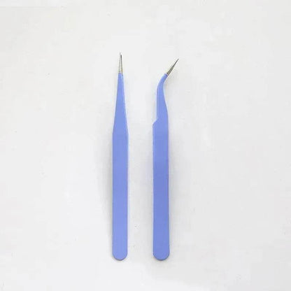 Stainless Steel Tweezers Macaron Colored Handbook And Paper Tape