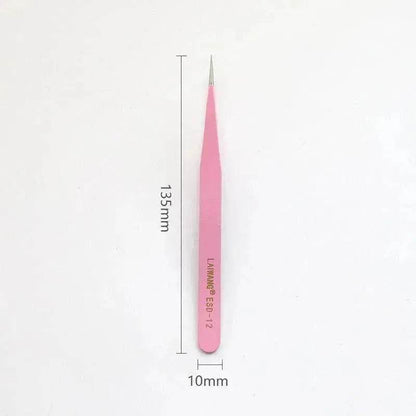 Stainless Steel Tweezers Macaron Colored Handbook And Paper Tape
