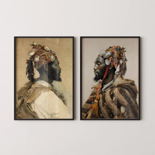 STATEMENT DUO Orientalist Art Prints - Josep Tapir√≥ i Bar√≥ |  | Vintage Art available framed