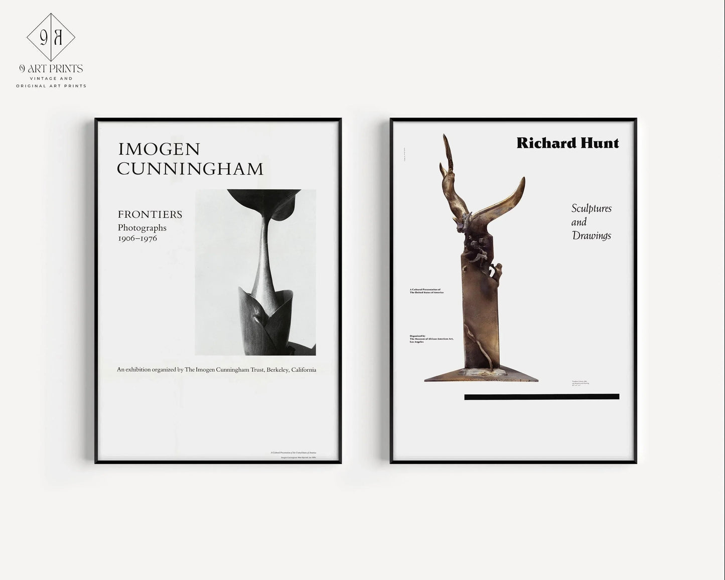Imogen Cunningham & Richard Hunt Posters: Minimalist Art Prints