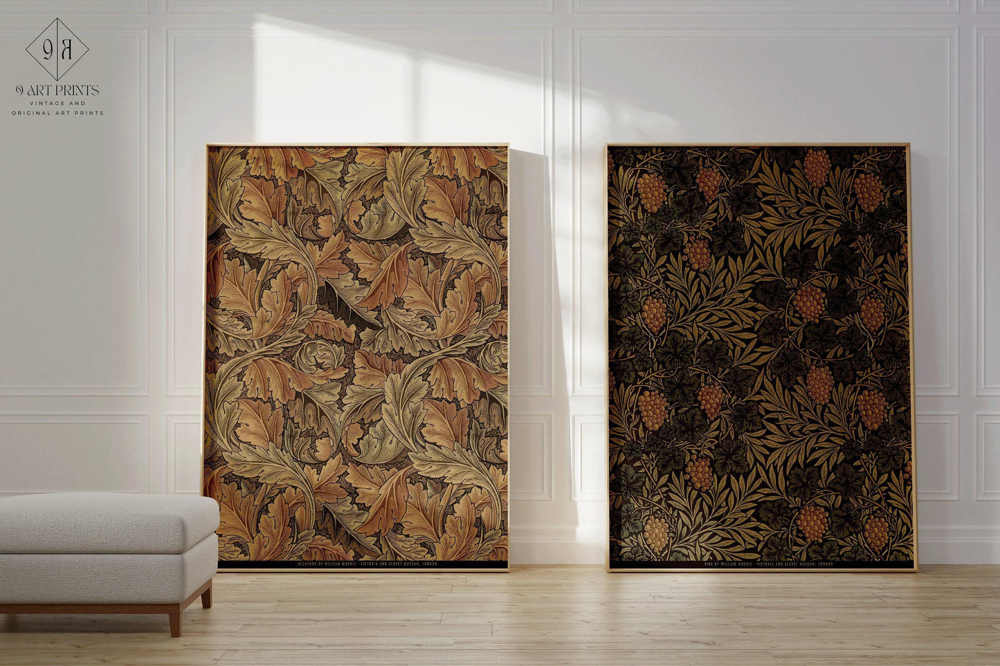 STATEMENT DUO William Morris Prints - Acanthus and Vine |  | Vintage Botanical Patterns available framed