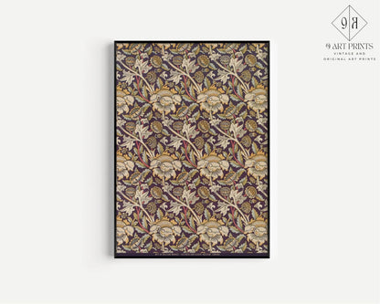 William Morris Prints: Vintage Botanical Art Duo, Framed Option
