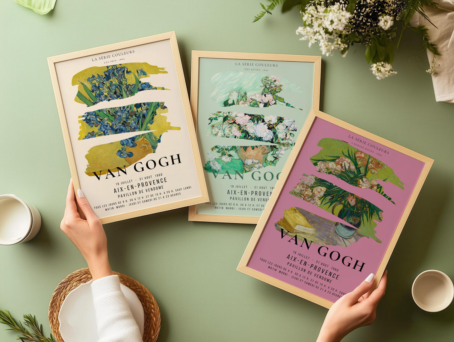 Van Gogh Exhibition Art Print Set: Museum Quality Giclee