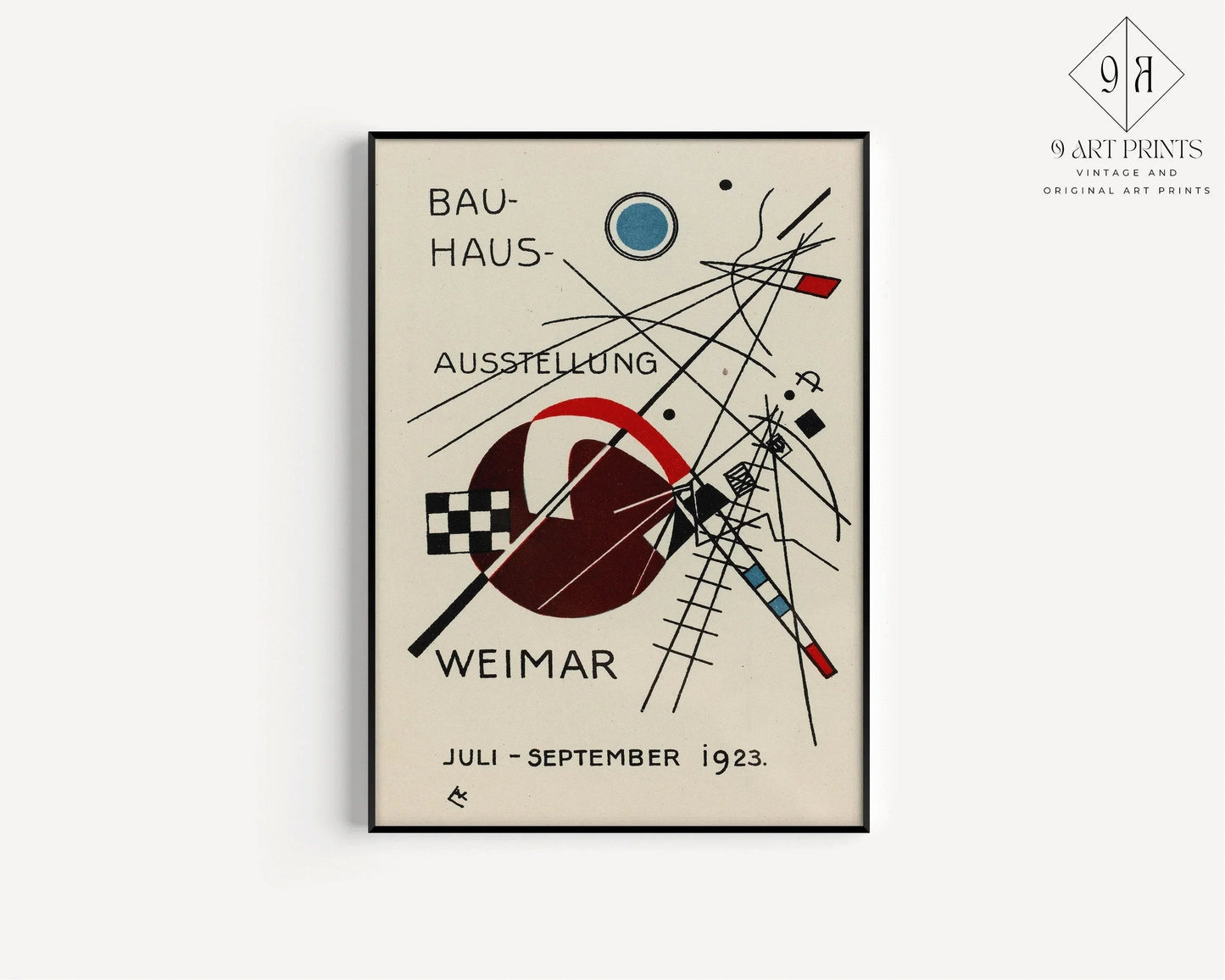 STATEMENT TRIO Vintage Bauhaus | Mid-Century Ausstellung Prints | Available framed or unframed
