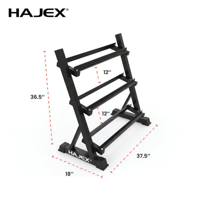 Steel Dumbbell Racks Vertical & Horizontal (3, 6, 8, 10 Levels)