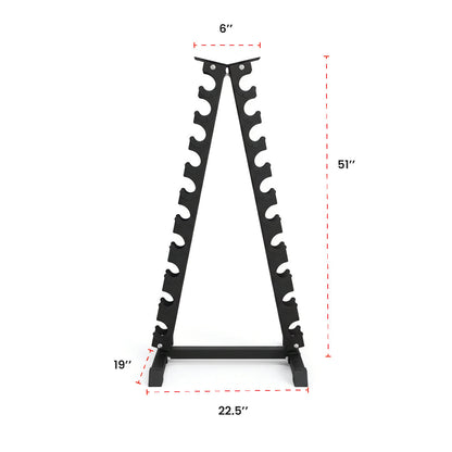 Steel Dumbbell Racks Vertical & Horizontal (3, 6, 8, 10 Levels)