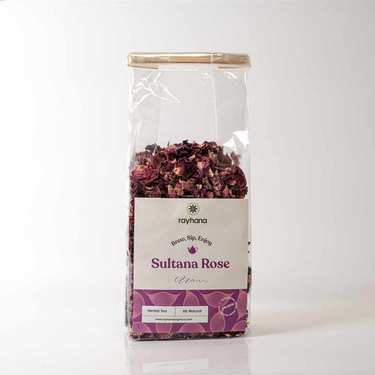 Thé à la Rose Sultana – Pétales de Rose Pures en Vrac par Rayhana