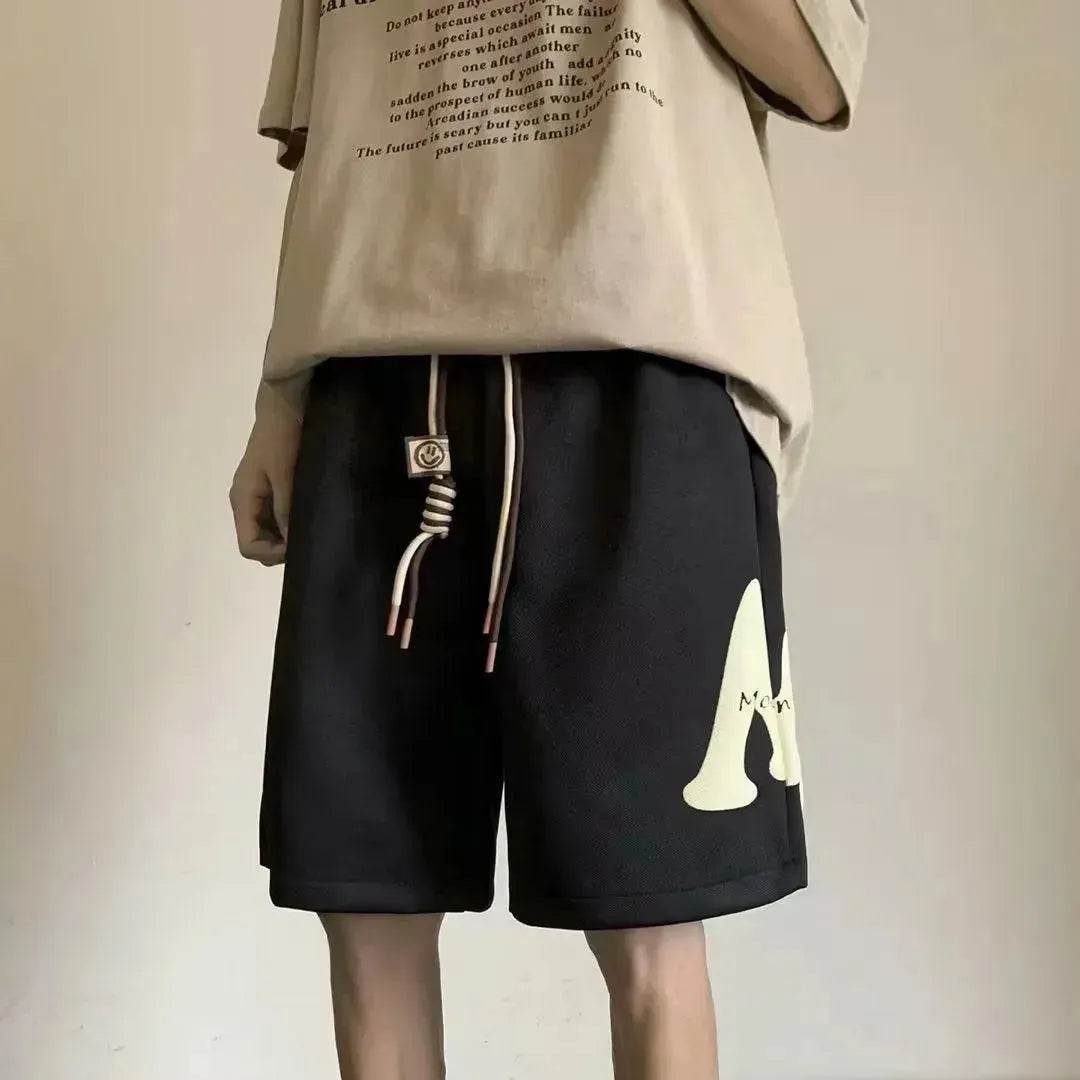 Summer Loose Casual Drawstring Couple Sports Shorts